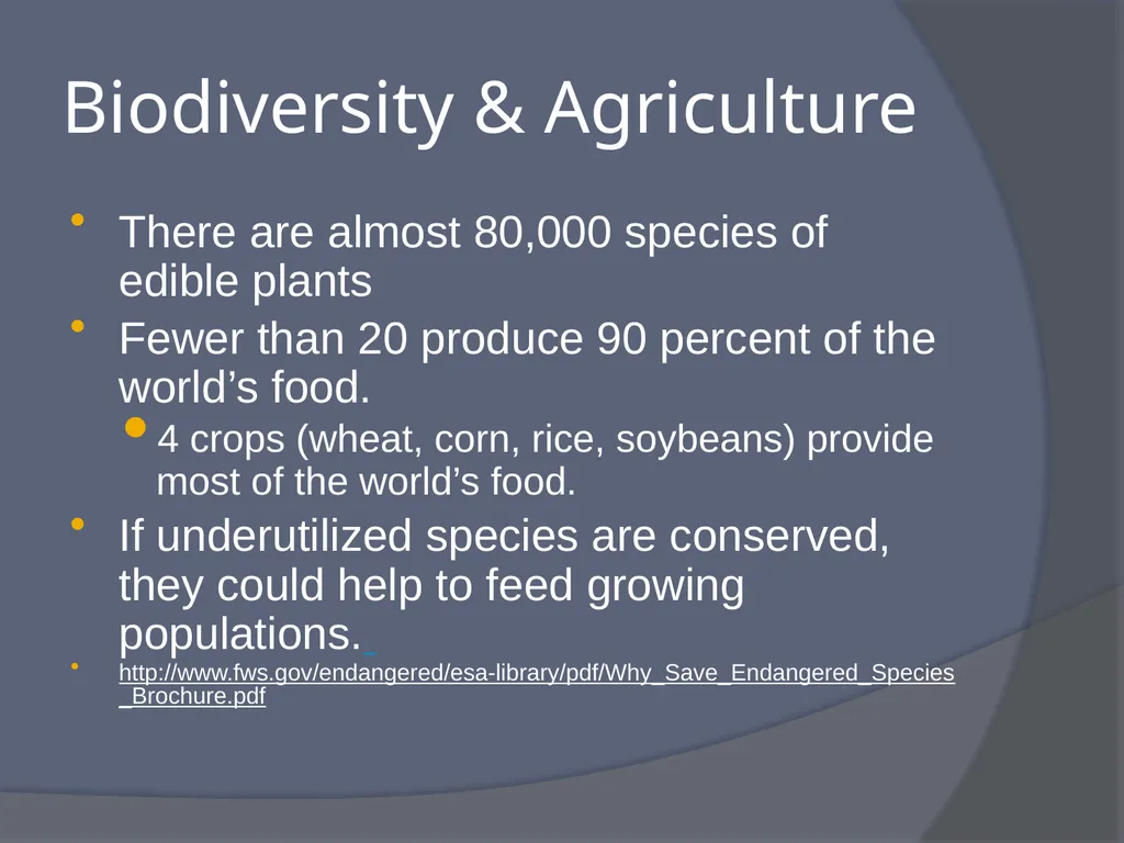 Extinctions: The End of Biodiversity What is - slide 16 of 19