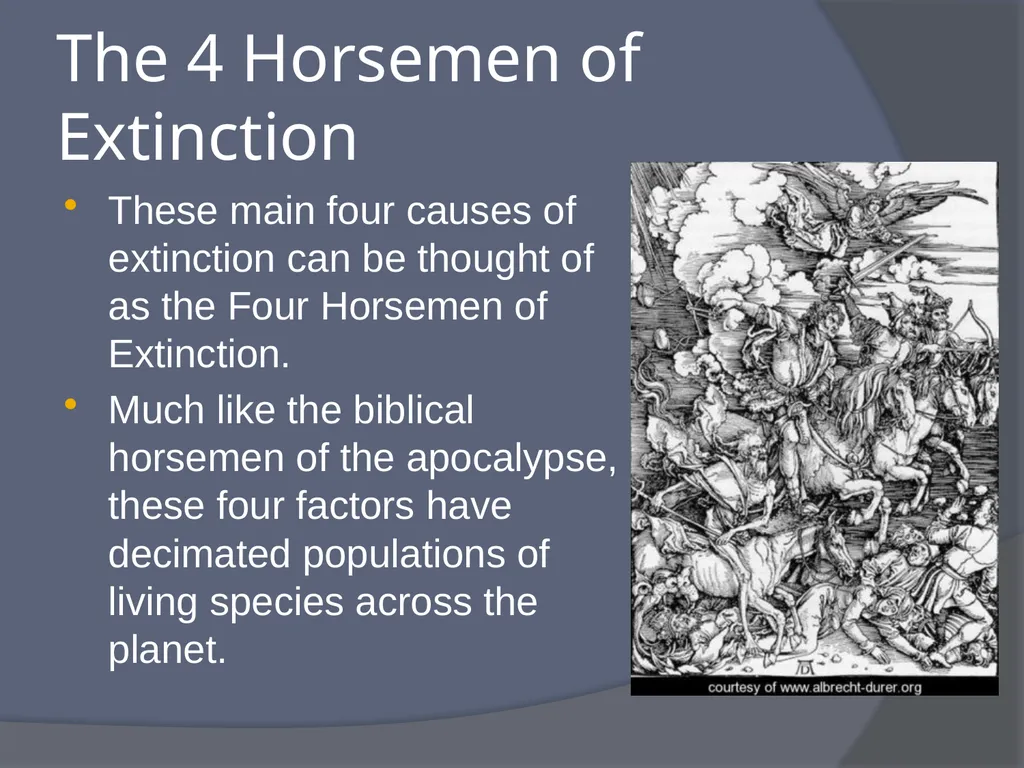 Extinctions: The End of Biodiversity What is - slide 11 of 19