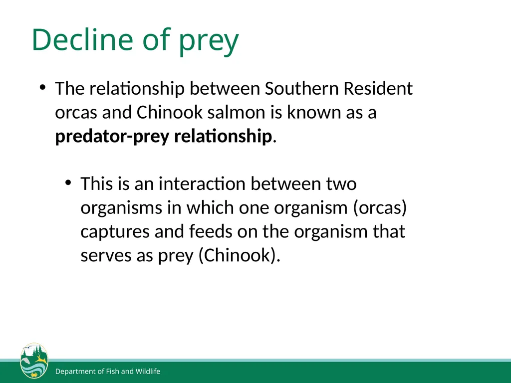 Declining Populations Biologists have noticed a - slide 7 of 8