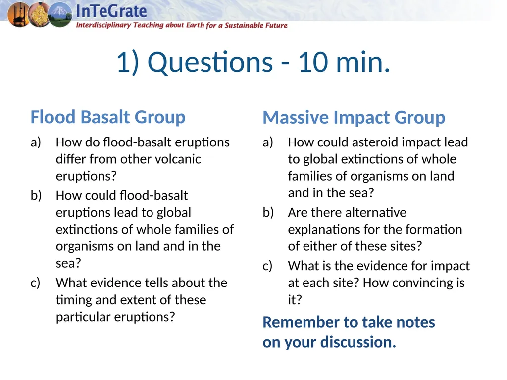 The Changing Biosphere: Lessons from the Past Unit - slide 6 of 12