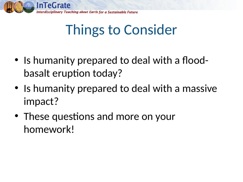 The Changing Biosphere: Lessons from the Past Unit - slide 12 of 12