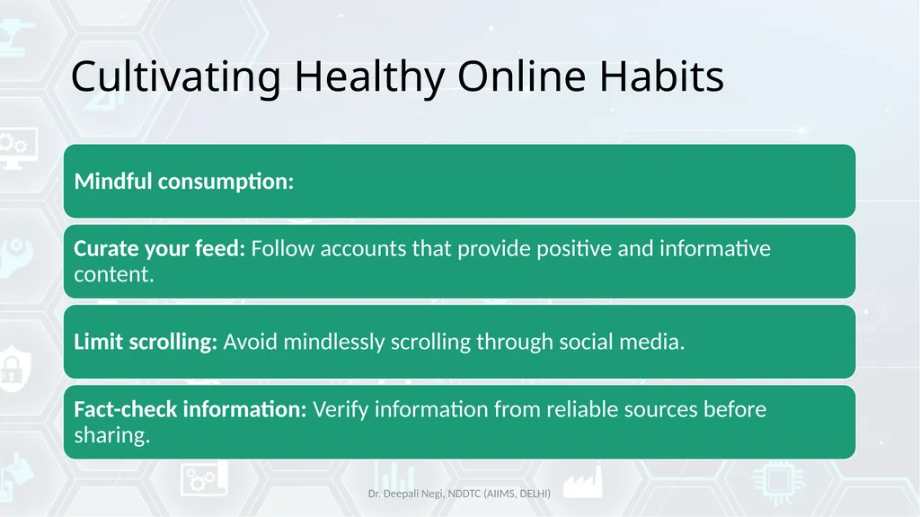 Digital Wellbeing Tools for Fostering Mental - slide 31 of 38