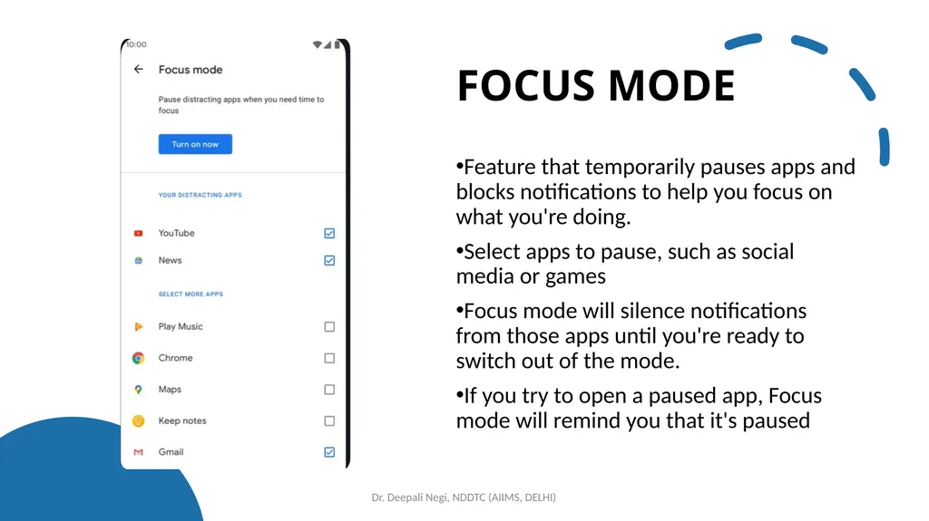 Digital Wellbeing Tools for Fostering Mental - slide 21 of 38