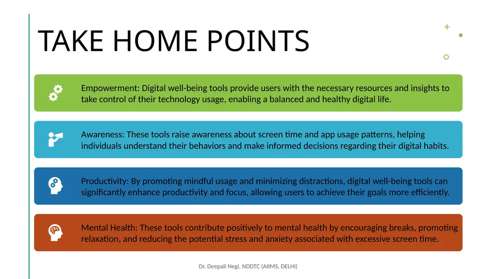 Digital Wellbeing Tools for Fostering Mental - slide 37 of 38