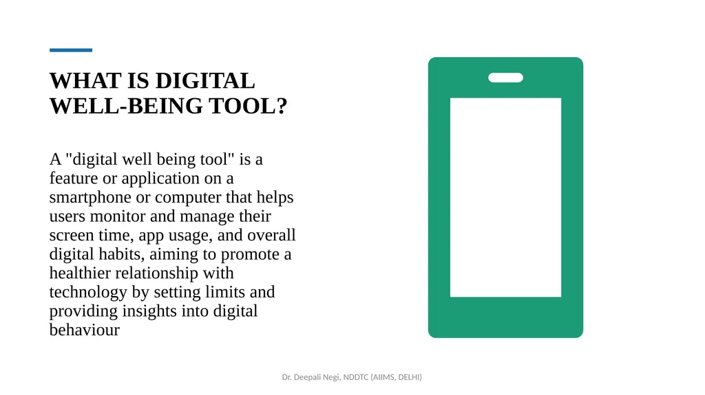 Digital Wellbeing Tools for Fostering Mental - slide 15 of 38