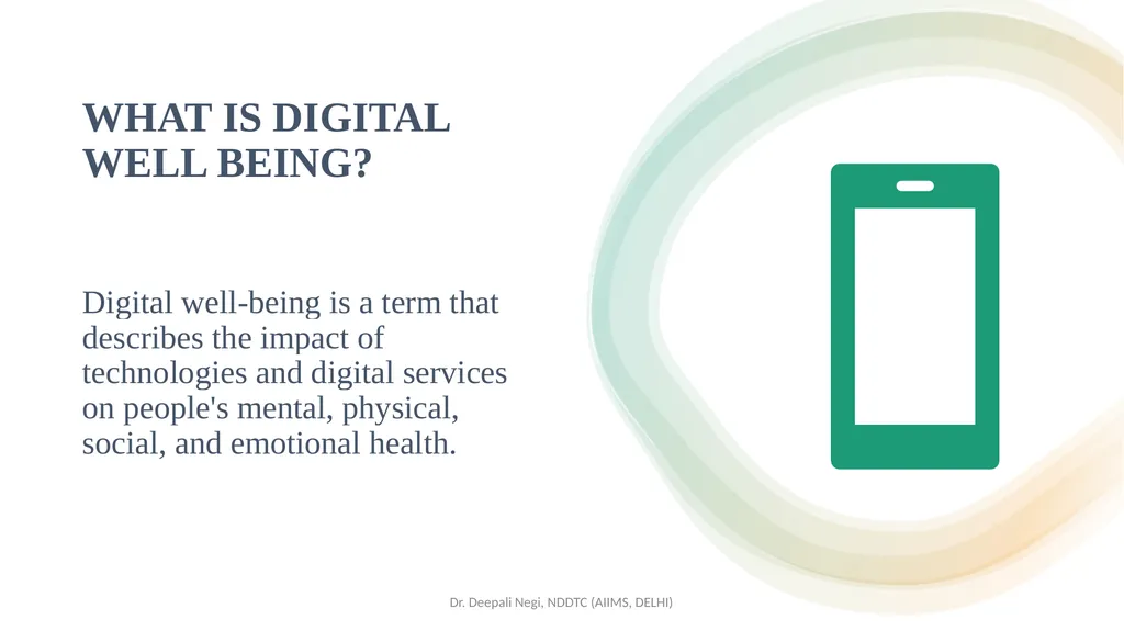 Digital Wellbeing Tools for Fostering Mental - slide 7 of 38