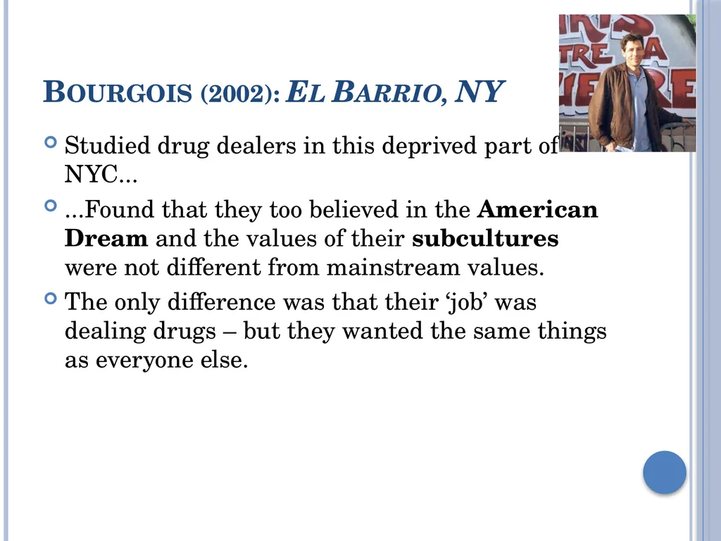 Subcultural Explanations for Crime & Deviance G674 - slide 20 of 46