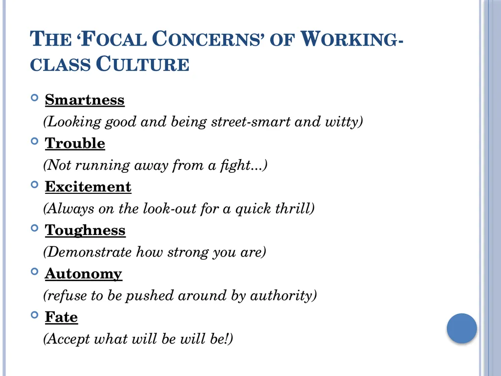 Subcultural Explanations for Crime & Deviance G674 - slide 23 of 46