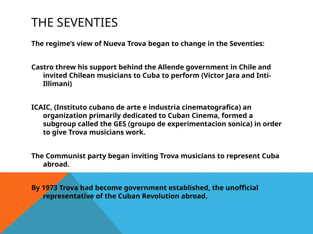 Nueva Trova rebels against the rebels Origins - slide 7 of 11