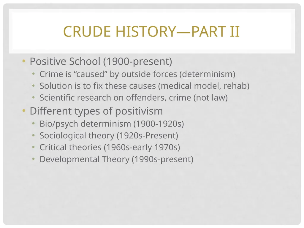 Introduction to Criminology Defining Criminology - slide 17 of 30