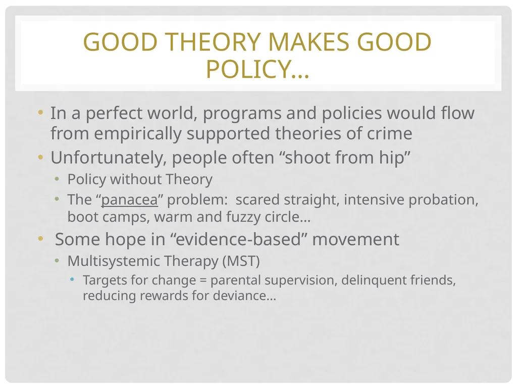 Introduction to Criminology Defining Criminology - slide 30 of 30