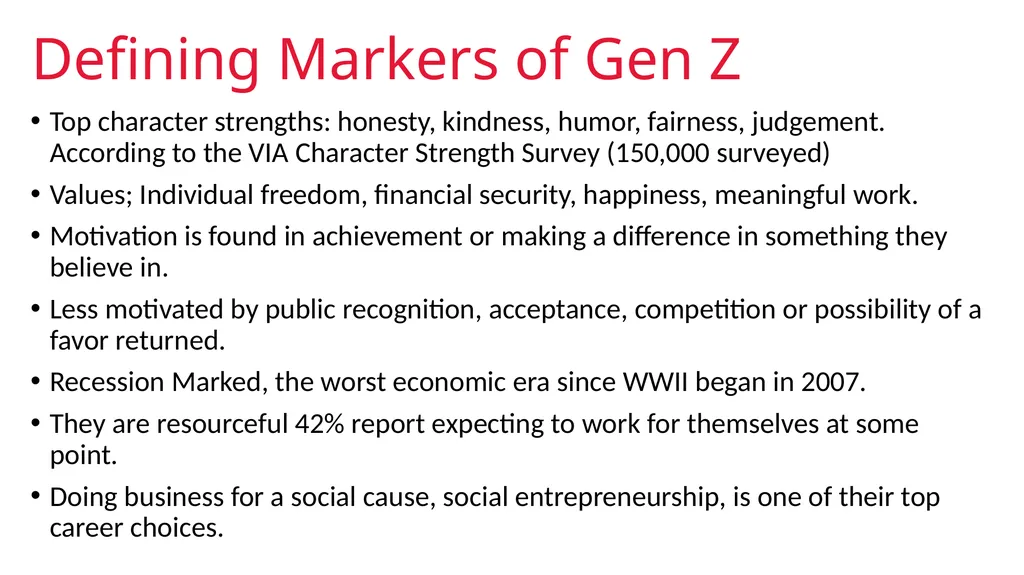 GENERATION AN INTRODUCTION Generational Studies - slide 17 of 26