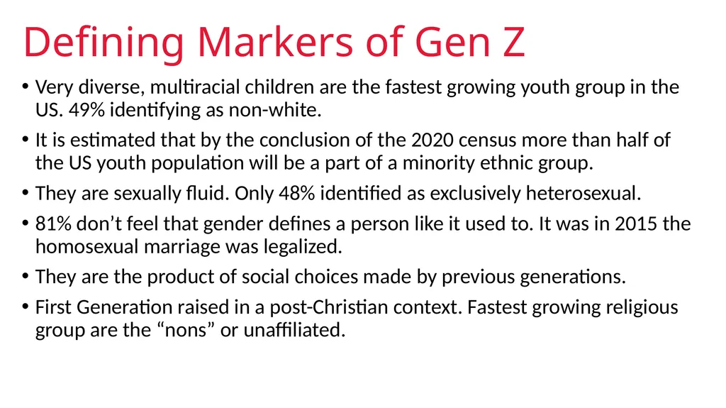 GENERATION AN INTRODUCTION Generational Studies - slide 19 of 26