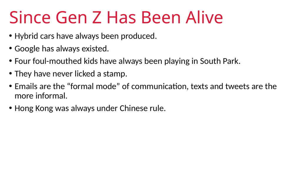 GENERATION AN INTRODUCTION Generational Studies - slide 15 of 26