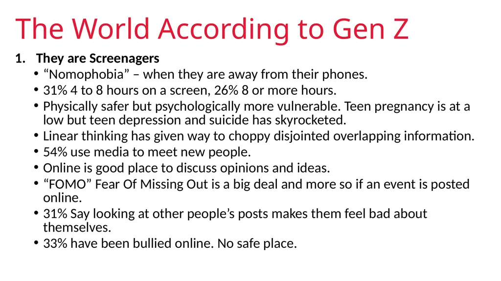 GENERATION AN INTRODUCTION Generational Studies - slide 20 of 26