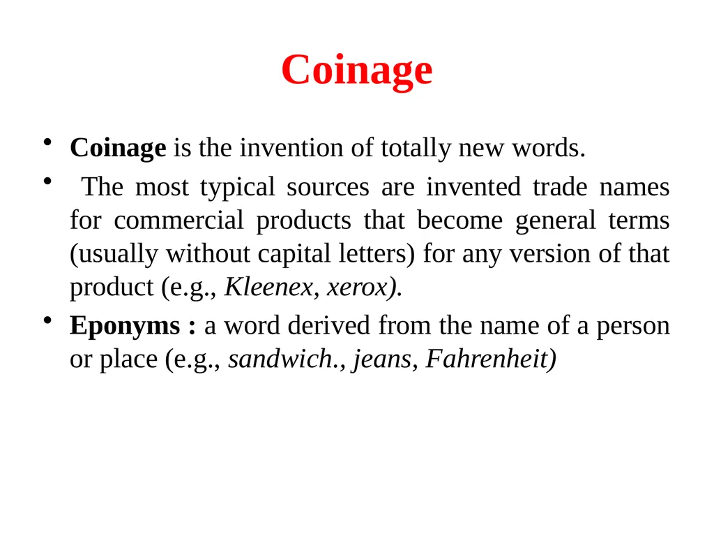 Words and word-formation processes People really - slide 14 of 19