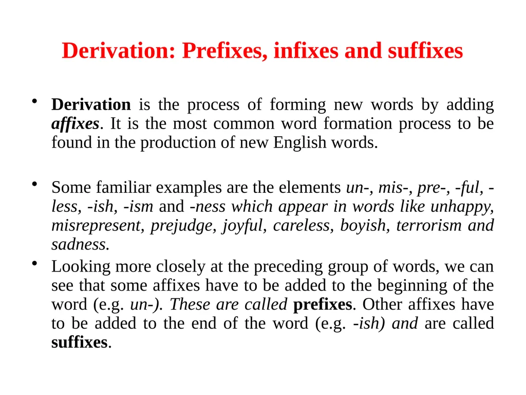 Words and word-formation processes People really - slide 17 of 19