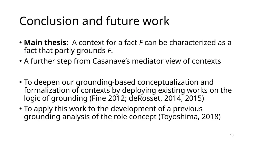 Contexts: A Grounding Perspective Fumiaki - slide 13 of 14