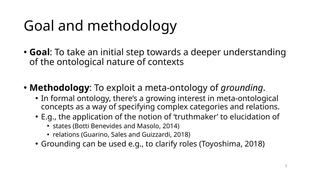 Contexts: A Grounding Perspective Fumiaki - slide 3 of 14