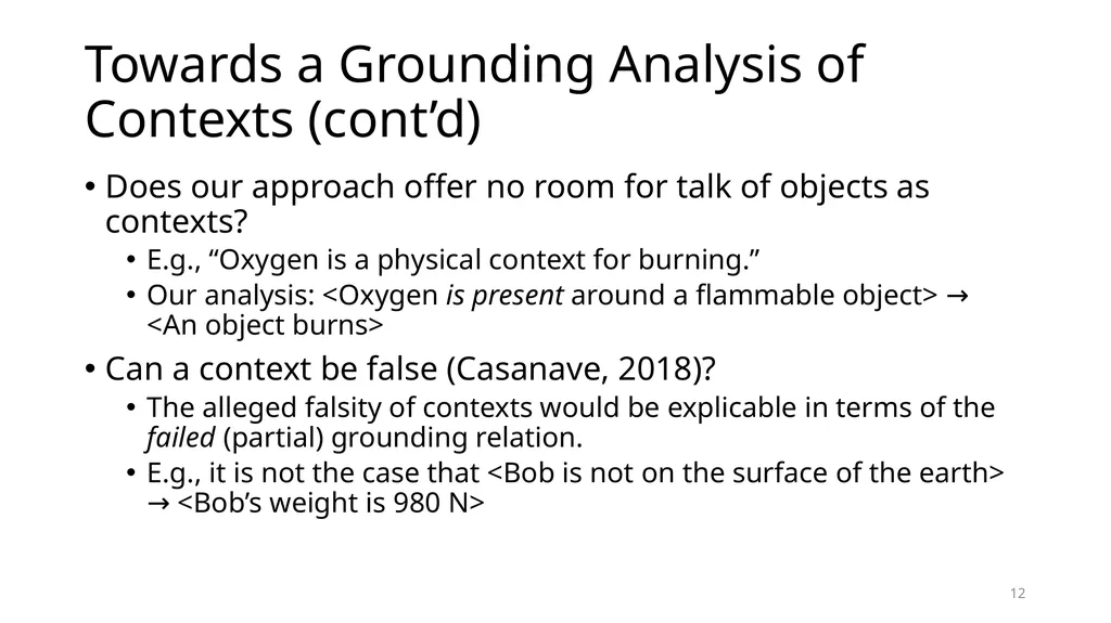 Contexts: A Grounding Perspective Fumiaki - slide 12 of 14