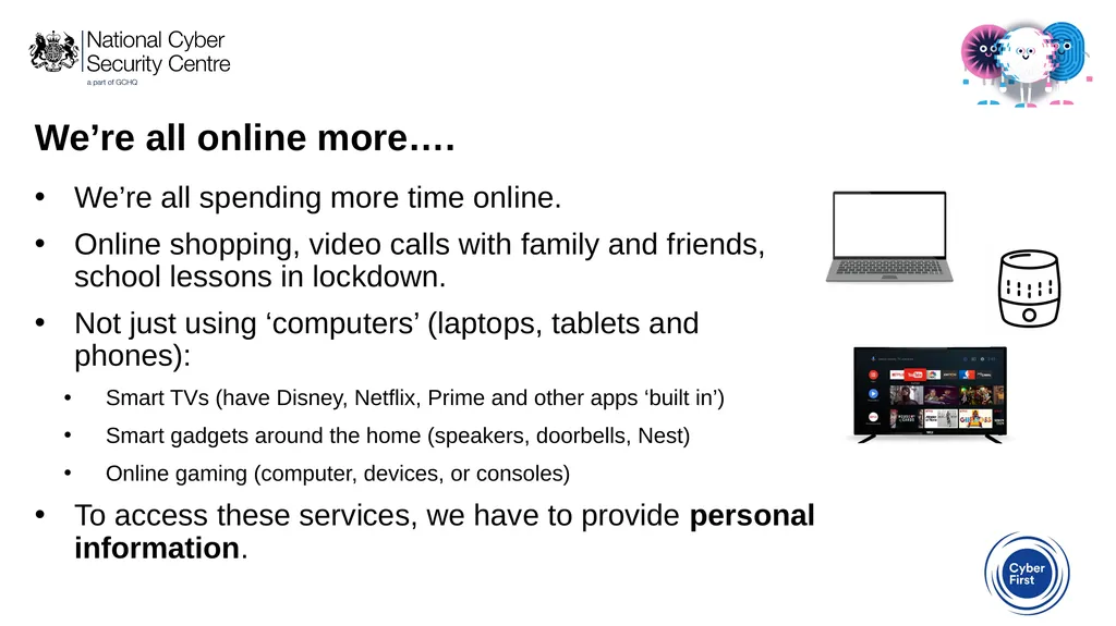 Cyber Sprinters: Activity 2a What is personal - slide 2 of 9