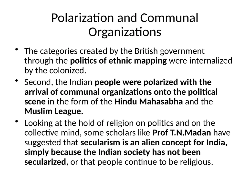 The Indian Context The project of modernity in - slide 3 of 10
