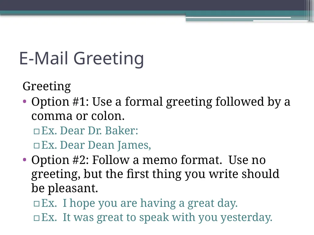 Writing Contexts: E-mail or Text? Dr. Robert T. - slide 11 of 17