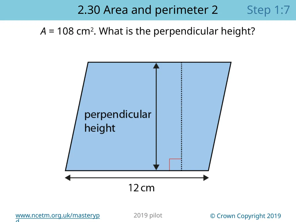 2.30 Multiplicative contexts: area and perimeter 2 - slide 17 of 67