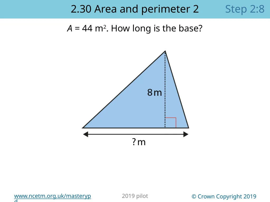 2.30 Multiplicative contexts: area and perimeter 2 - slide 37 of 67