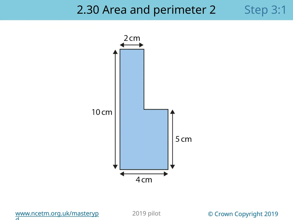 2.30 Multiplicative contexts: area and perimeter 2 - slide 45 of 67