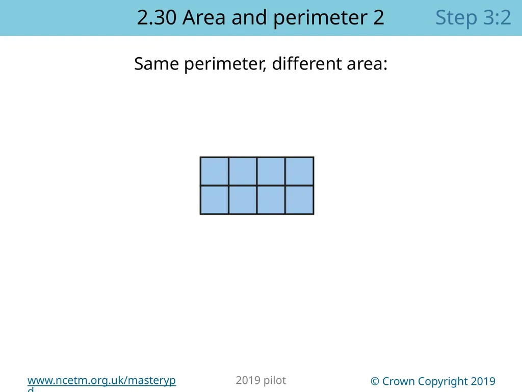 2.30 Multiplicative contexts: area and perimeter 2 - slide 48 of 67
