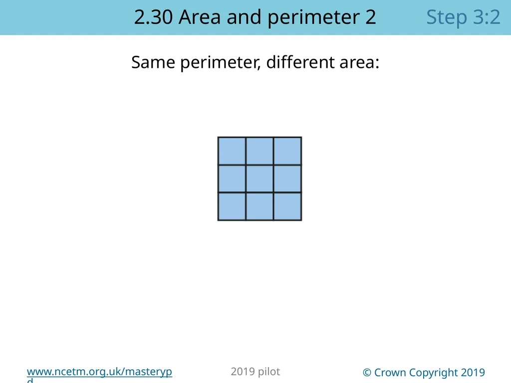 2.30 Multiplicative contexts: area and perimeter 2 - slide 49 of 67