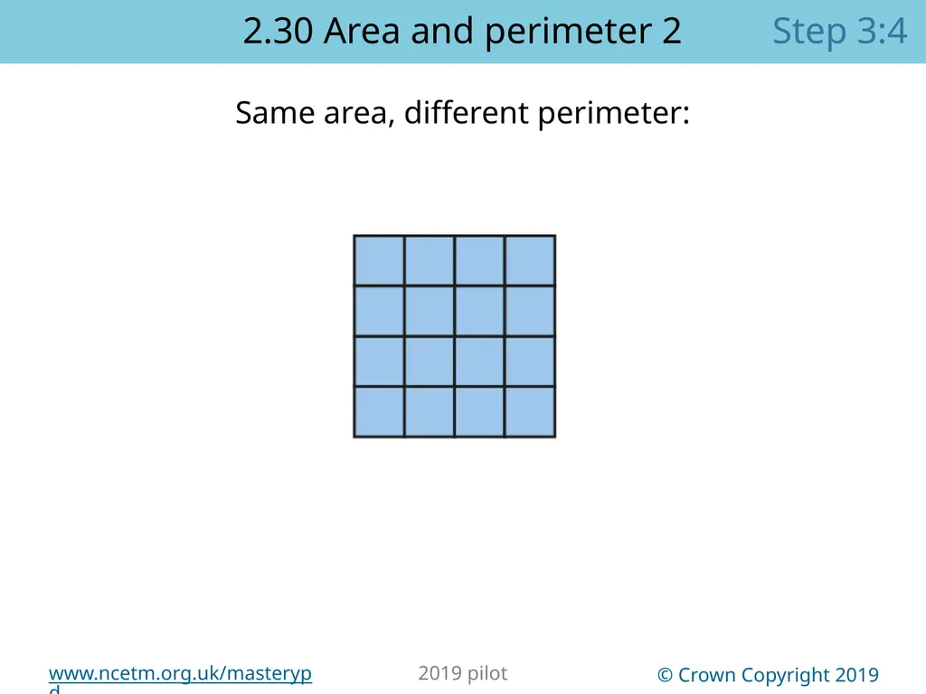 2.30 Multiplicative contexts: area and perimeter 2 - slide 53 of 67