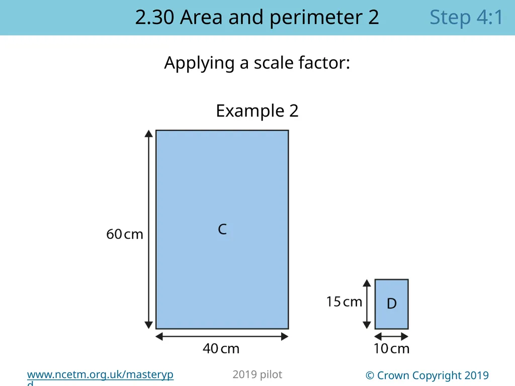 2.30 Multiplicative contexts: area and perimeter 2 - slide 56 of 67