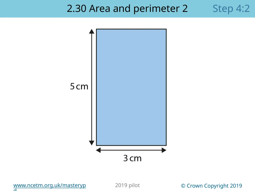 2.30 Multiplicative contexts: area and perimeter 2 - slide 57 of 67