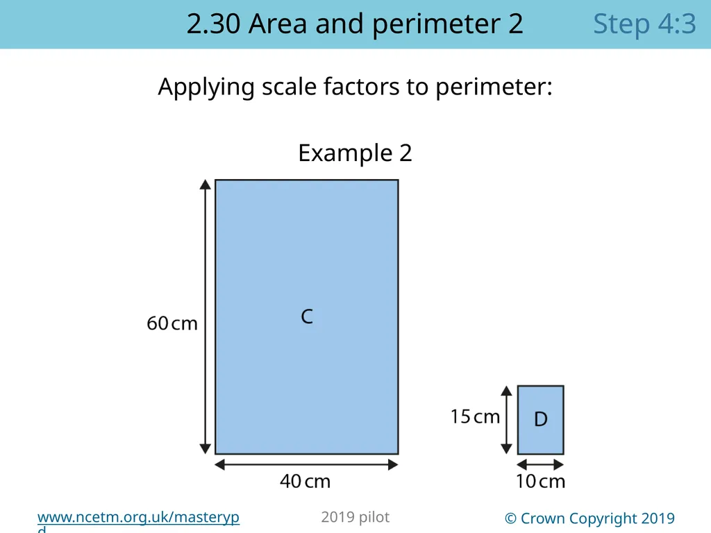 2.30 Multiplicative contexts: area and perimeter 2 - slide 61 of 67