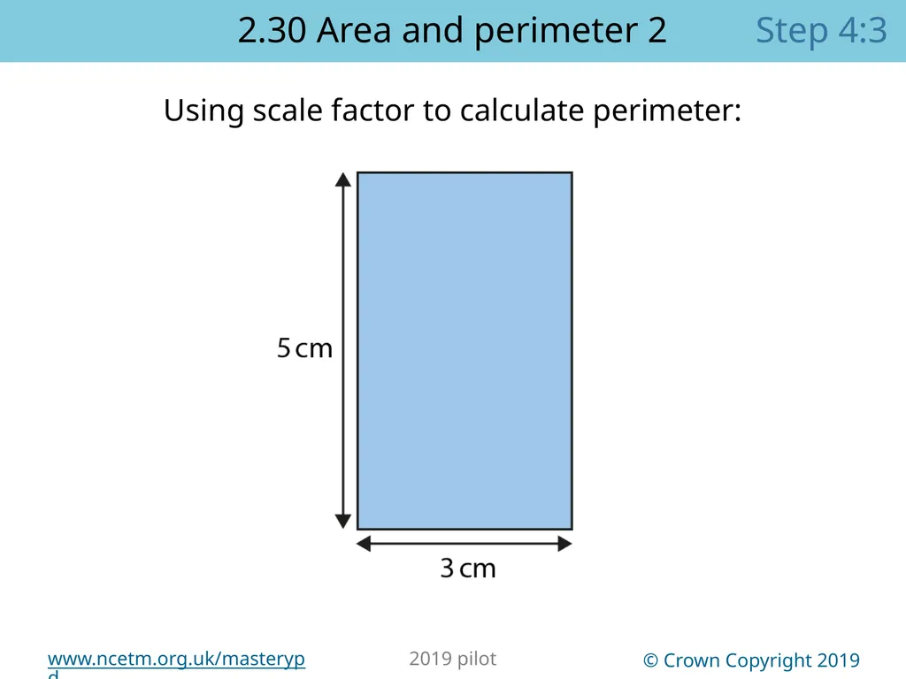 2.30 Multiplicative contexts: area and perimeter 2 - slide 62 of 67