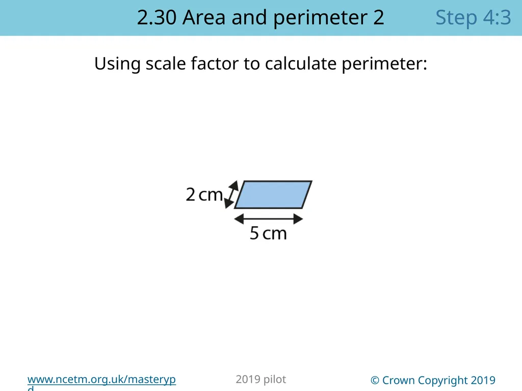 2.30 Multiplicative contexts: area and perimeter 2 - slide 63 of 67