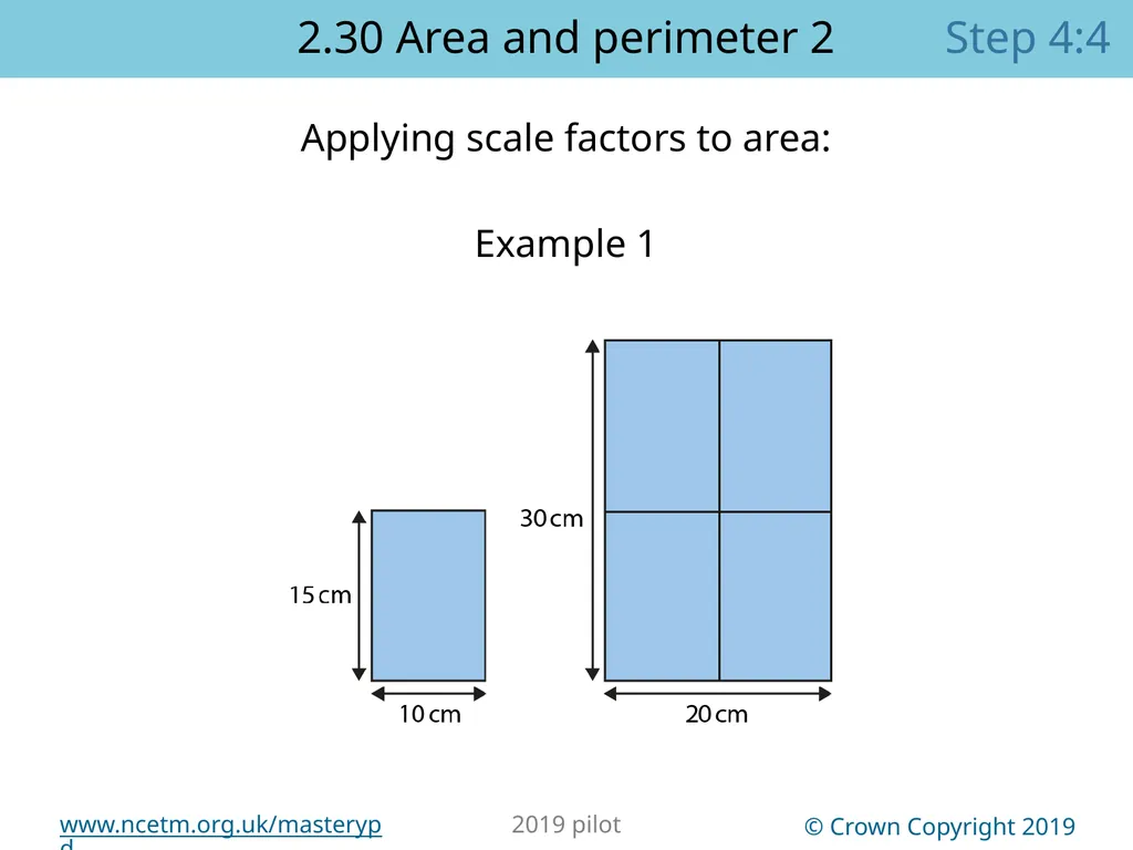 2.30 Multiplicative contexts: area and perimeter 2 - slide 65 of 67