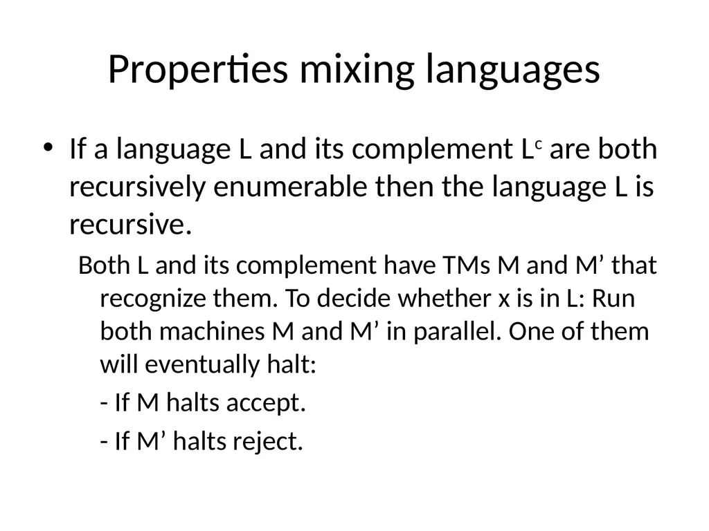 Chomsky Hierarchy Language Operations and - slide 10 of 10