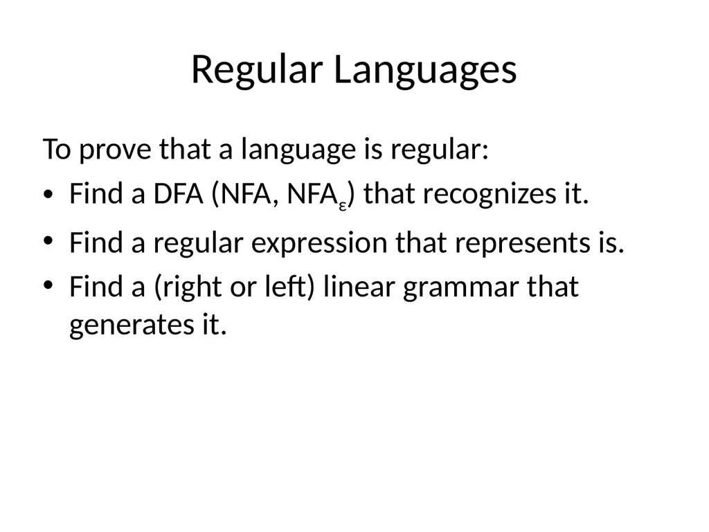 Chomsky Hierarchy Language Operations and - slide 4 of 10