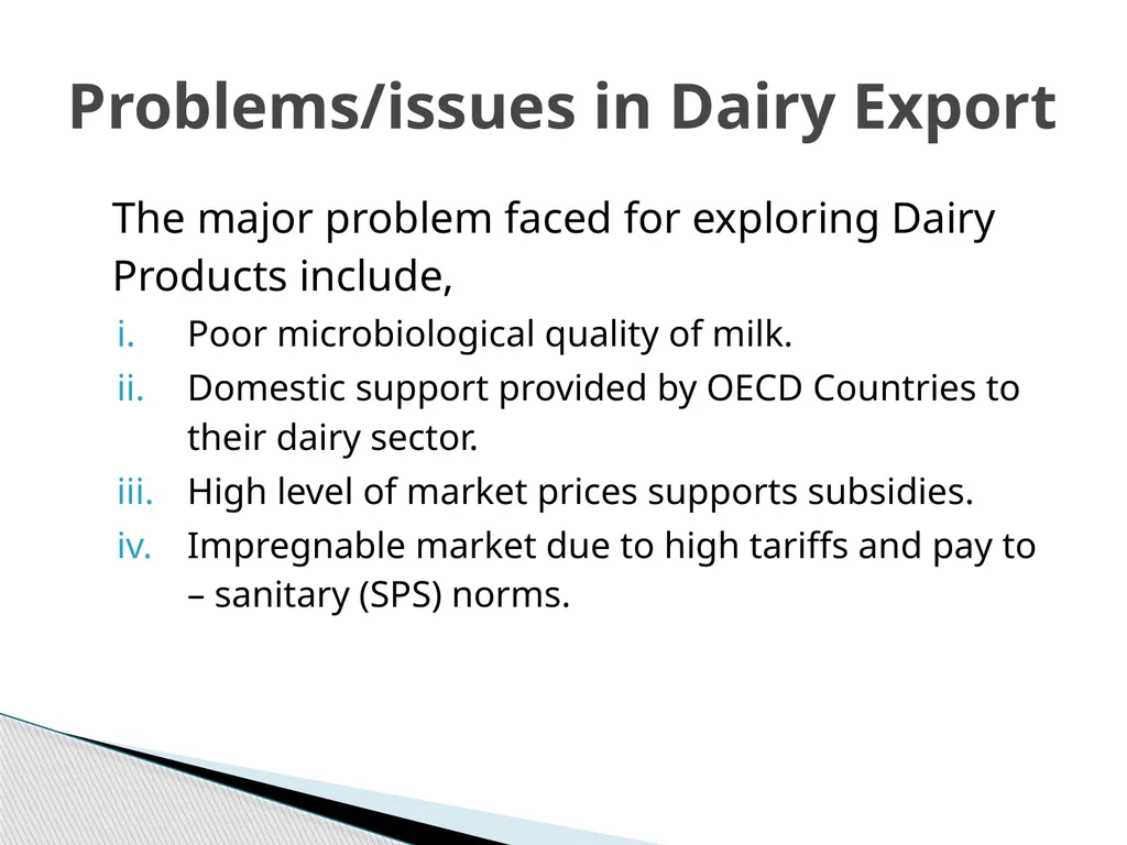 CHARACTERISTICS OF INDIAN DAIRY PROCESSING AND - slide 13 of 13