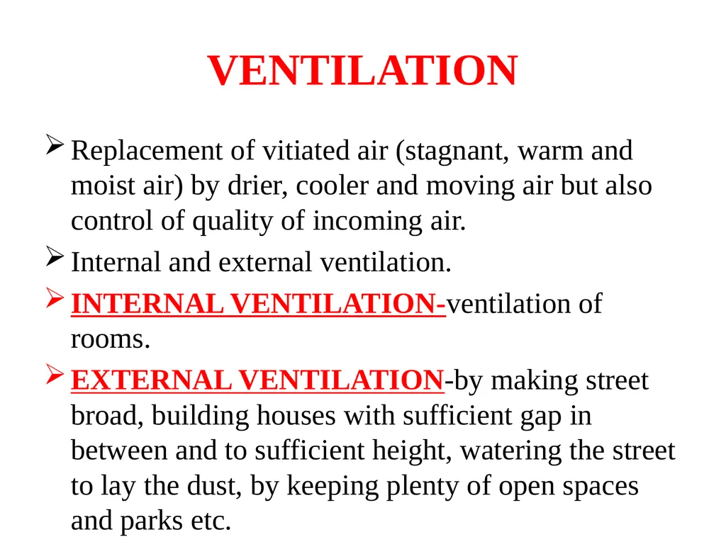 PHYSICAL ENVIRONMENT LIGHT, VENTILATION AND - slide 24 of 149