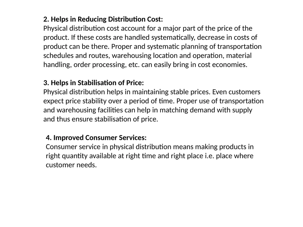 Physical Distribution Philip Kotler has defined - slide 5 of 8