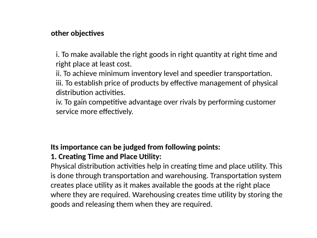 Physical Distribution Philip Kotler has defined - slide 4 of 8