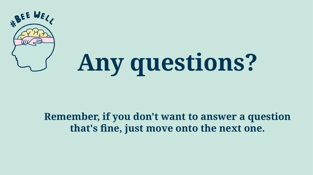 Introducing the #BeeWell Survey This is a project - slide 13 of 14