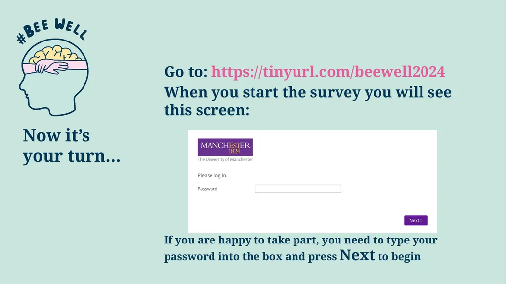 Introducing the #BeeWell Survey This is a project - slide 14 of 14