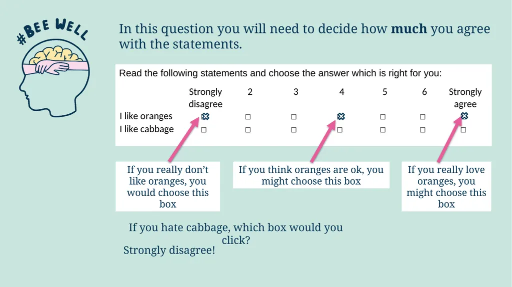 Introducing the #BeeWell Survey This is a project - slide 7 of 14