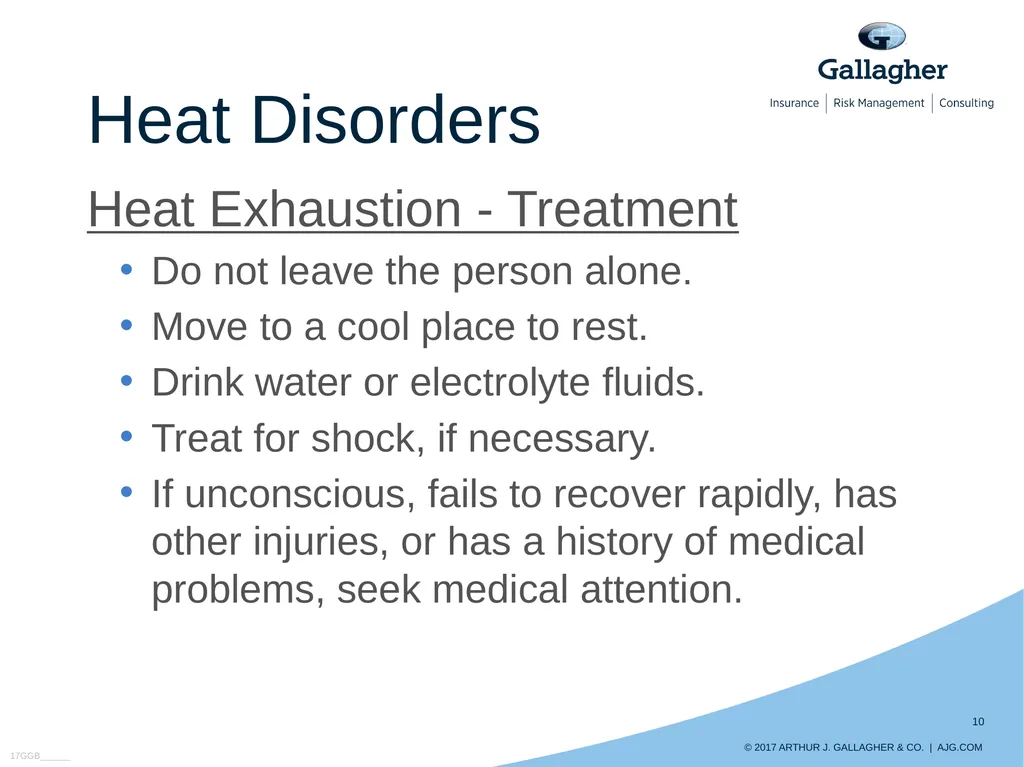 Preventing Heat Illnesses HEAT STRESS Contributing - slide 10 of 15