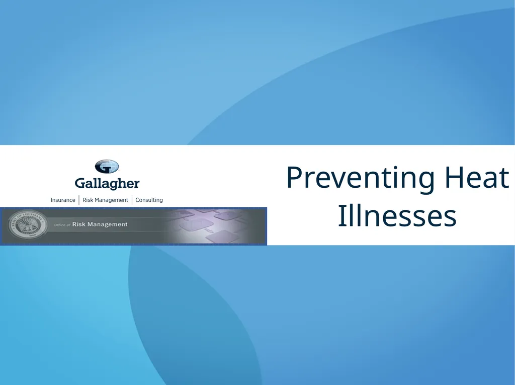 Preventing Heat Illnesses HEAT STRESS Contributing - slide 1 of 15